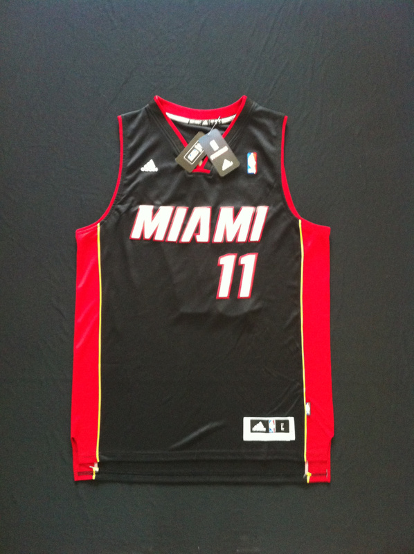  NBA Miami Heat 11 Chris Andersen New Revolution 30 Swingman Road Black Jersey